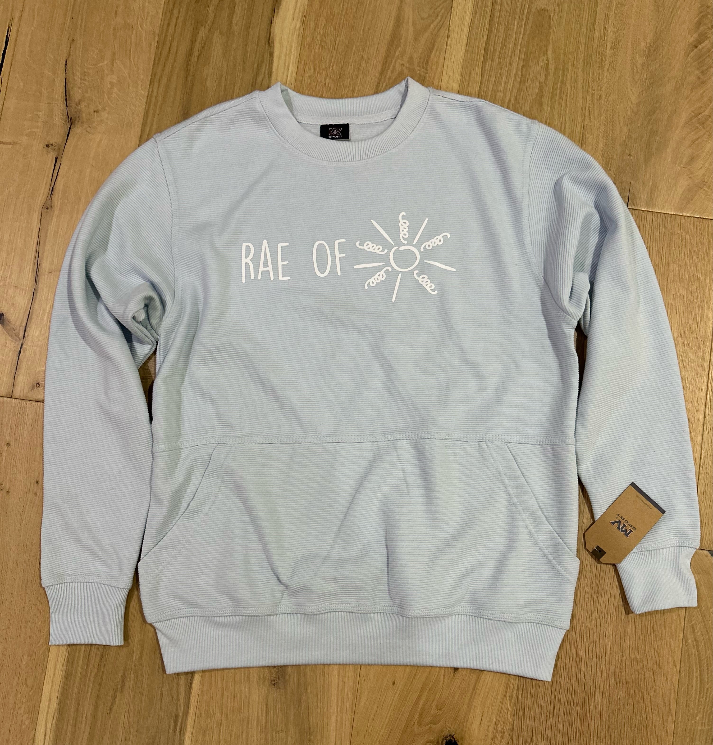 Light Blue Oversized Ribbed Sweatshirt – Rae of Sunshine KY