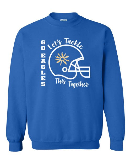 Heather Royal Game Day Crewneck