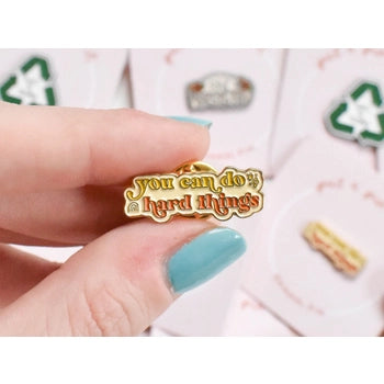 Do Hard Things Enamel Pin