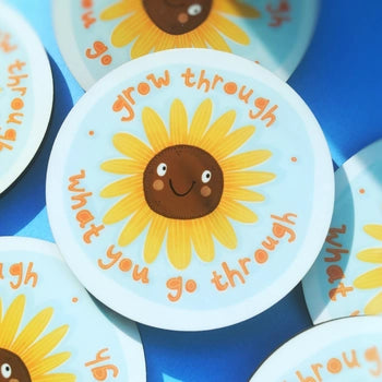 Round Sunflower Coaster