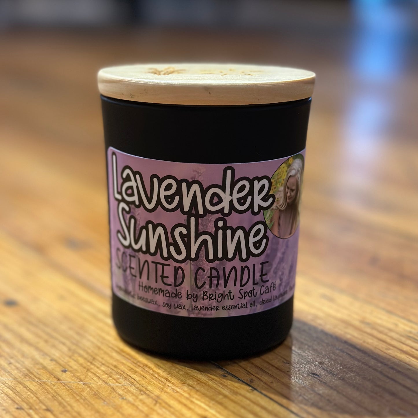 Lavender Sunshine Premium Wood Wick Scented Candle
