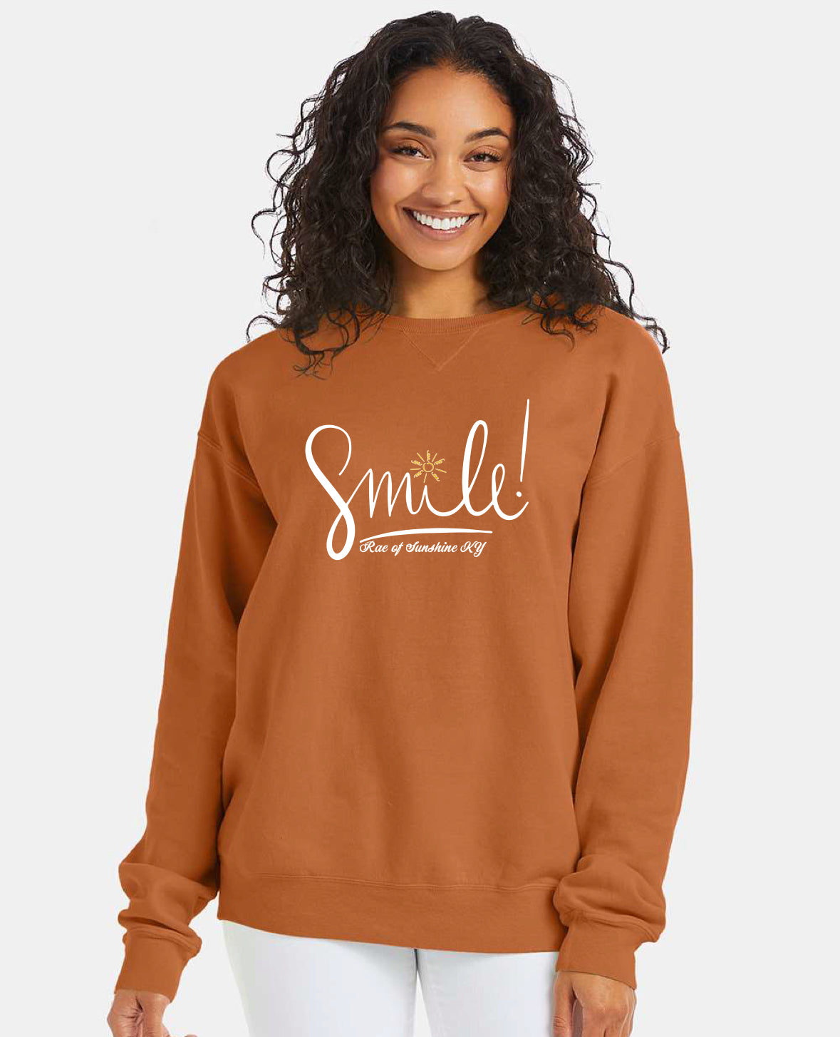 Fall SMILE Yam Oversized Crewneck